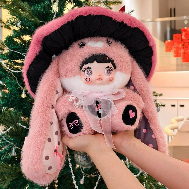 Nommi Nuomi 400% 1St and 2Nd Generation Mushroom Hat Vinyl Plush Blind Box Doll Valentine's Day Gift Figure