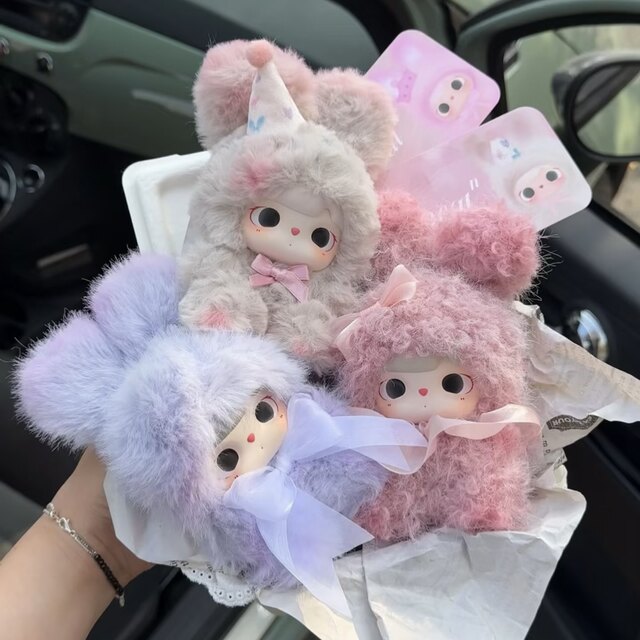 Tutu Bear Rabbit Bear Heartbeat N-Power Plush Pendant Blind Box Cute Doll Girl's Gift Keychain