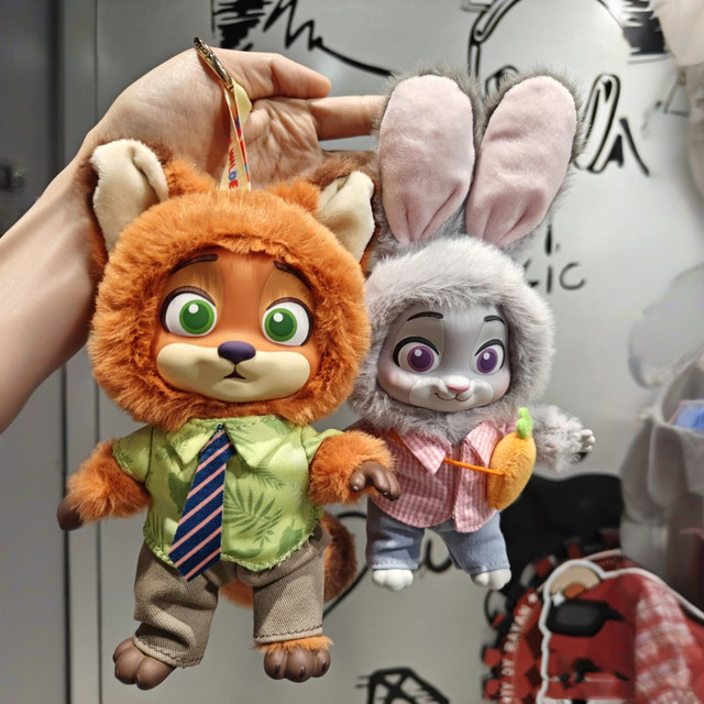 Zootopia Crazy Animal City Growth Journey Series Plush Pendant Blind Box Judy Nick Doll Gift