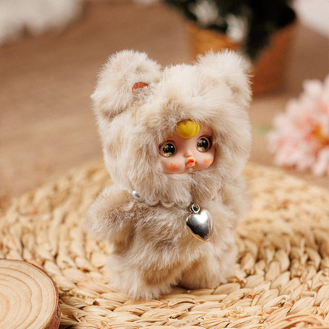 Yumi Yumi Meow Unspoken Plush Pendant Blind Box Lucky Cat Doll Keychain Valentine's Day Gift for Girls