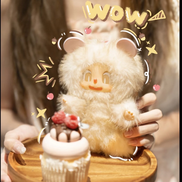 Pippa Original Macaron Plush Pendant Blind Box Doll Gift for Girls Baby Three Years Old