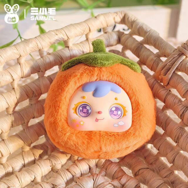 Samuel Three Little Furry Animals Really Touch My Heart Series Plush Pendant Blind Box Fruit Doll Toy Girl's Gift