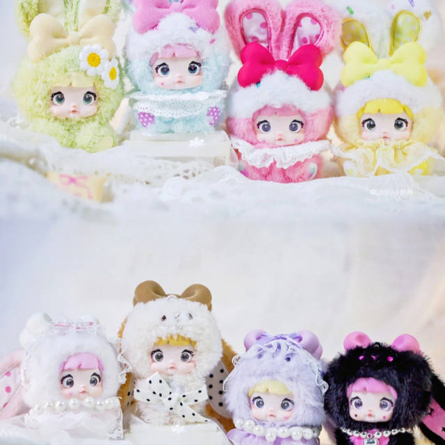 Nommi V4 Nuomi'Er 4Th Generation Mi Bao Sweetheart Bunny Vinyl Plush Blind Box Doll Pendant Girl's Gift