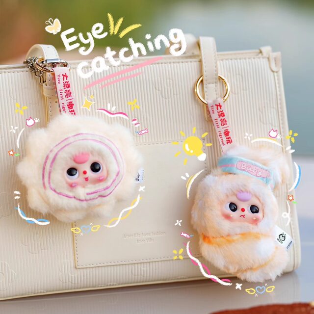 Baby Three Three-Year-Old Series Plush Pendant Blind Box Food Doll Gift for Girls