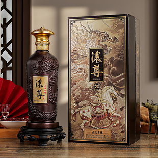 【3盒6瓶】龙马奔腾浓尊酒浓香型52度白酒