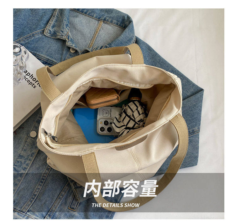 чемодан 新款包大学生帆布简约包上课时尚百搭休闲包包大容量单肩包托特女