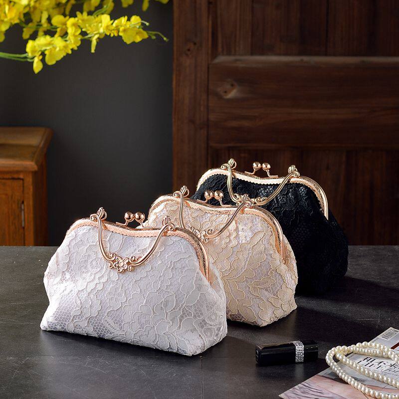 чемодан 新款覆古风织锦纹理刺绣汉服包包竹节手提包旗袍包