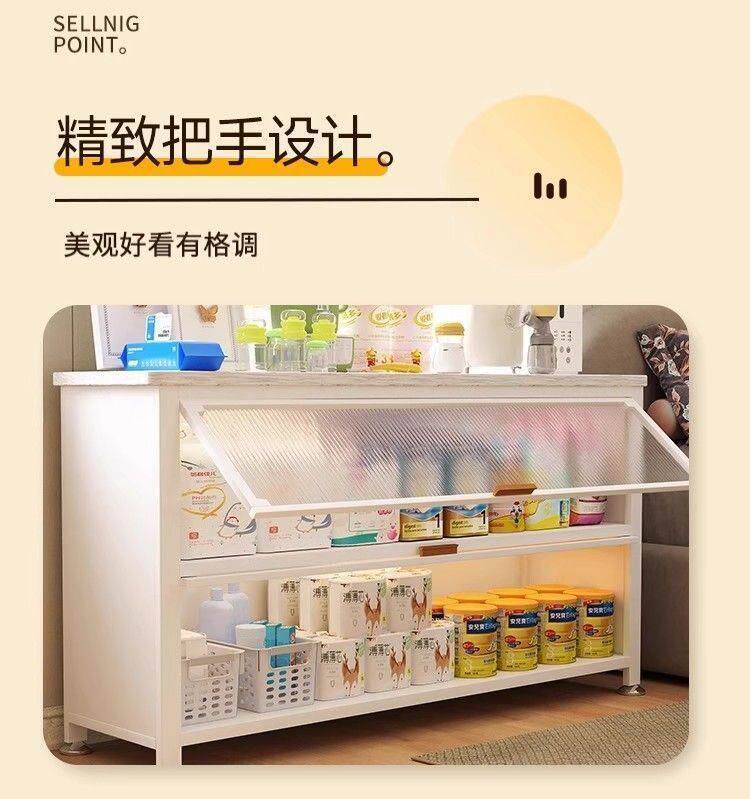товар из китая 加厚婴儿喂养台收纳柜宝宝用品健康多层多功能置物架大容量储物柜
