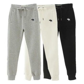 2021 new summer small foot sports pants women's spring and autumn thin loose school l student closure casual cotton white sanitary 2021 new summer small foot sports pants women's spring and autumn thin loose school l student closure casual cotton white sanitary