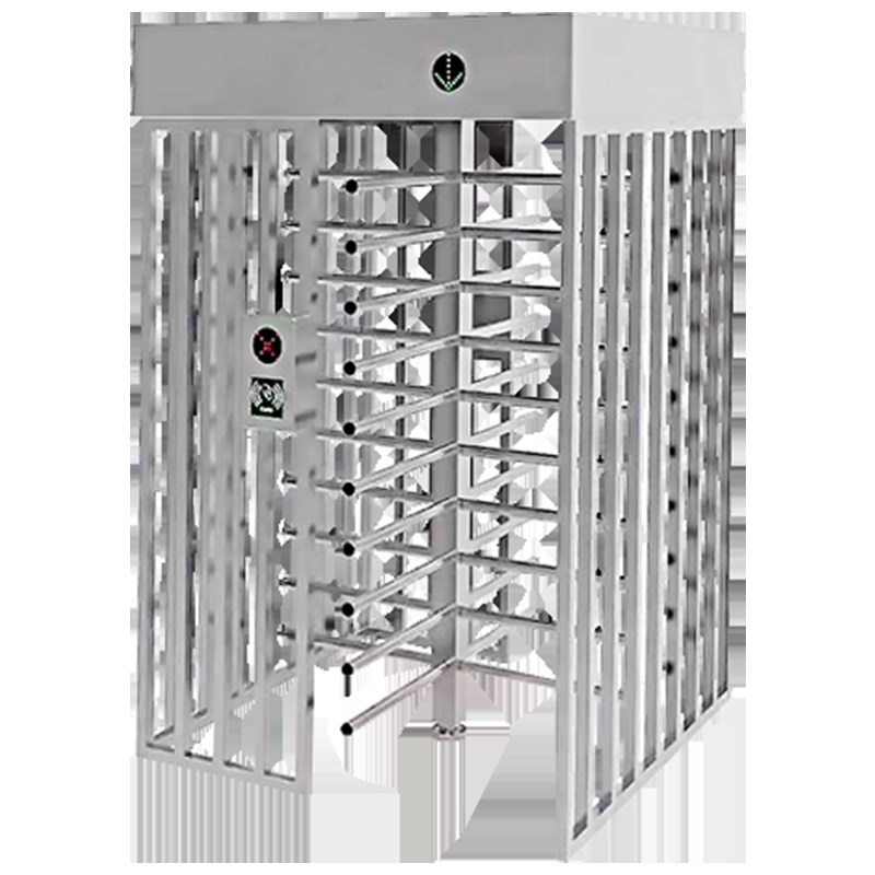 Full gate construction site gate turnstile one-way ticket check and attendance channel cross gate swipe card access control