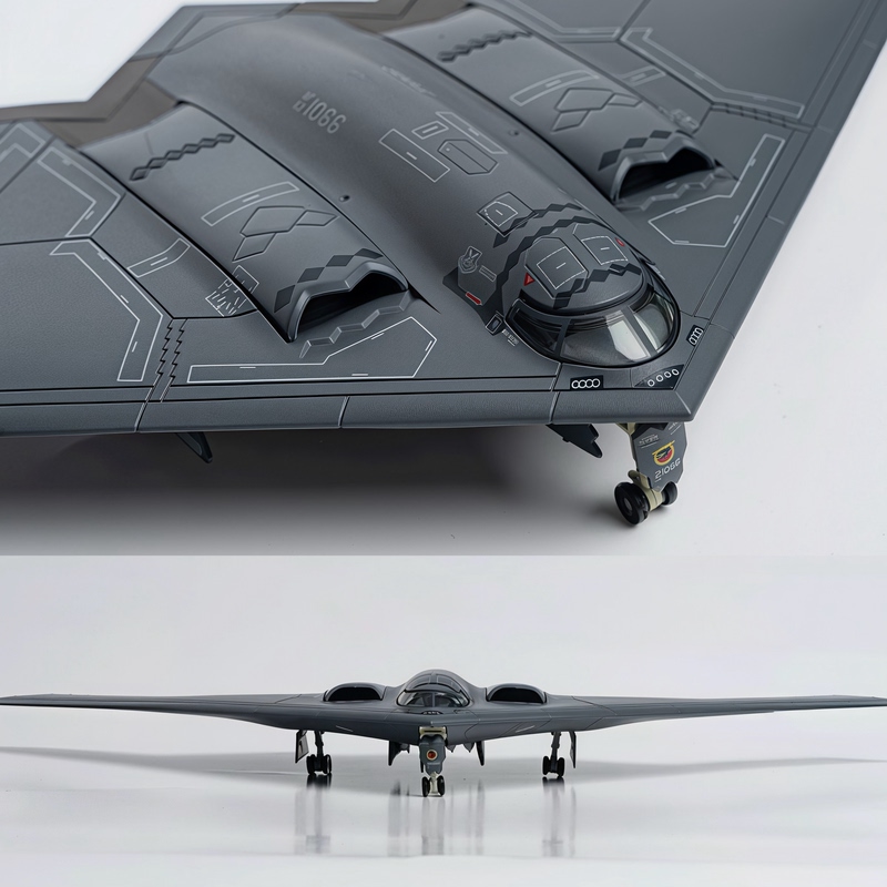 1:200 U.S. Military B-2A Stealth Bomber B2A Alloy Military Aircraft Model Ornament Collection Display Piece