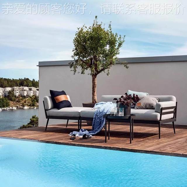 Outdoor anti-aluminum alloy sofa hotel villa 798 courtyard modern simple planner civil waterproof drying furniture
