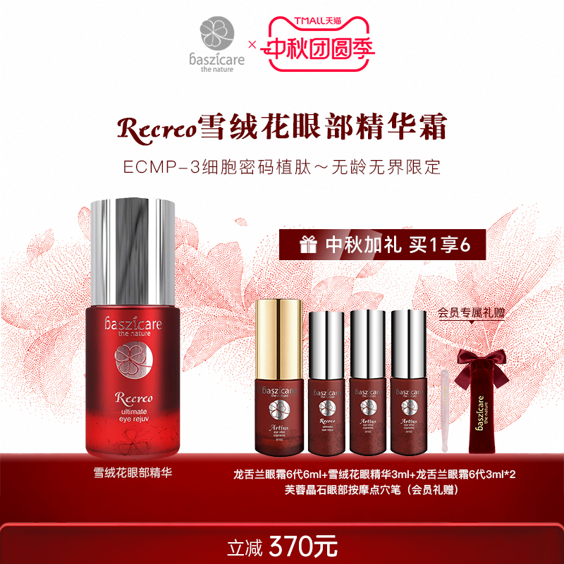 baszicare Edelweiss Peptide Eye Essence Cream 15ml Smoothes Wrinkles, Lightens Dark Circles and Flatens Tear Troughs baszicare Edelweiss Peptide Eye Essence Cream 15ml Smoothes Wrinkles, Lightens Dark Circles and Flatens Tear Troughs