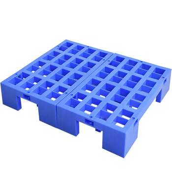 Basement warehouse small floor rack plastic pad moisture-proof board glue step hole flat pallet grid thickened rectangular
