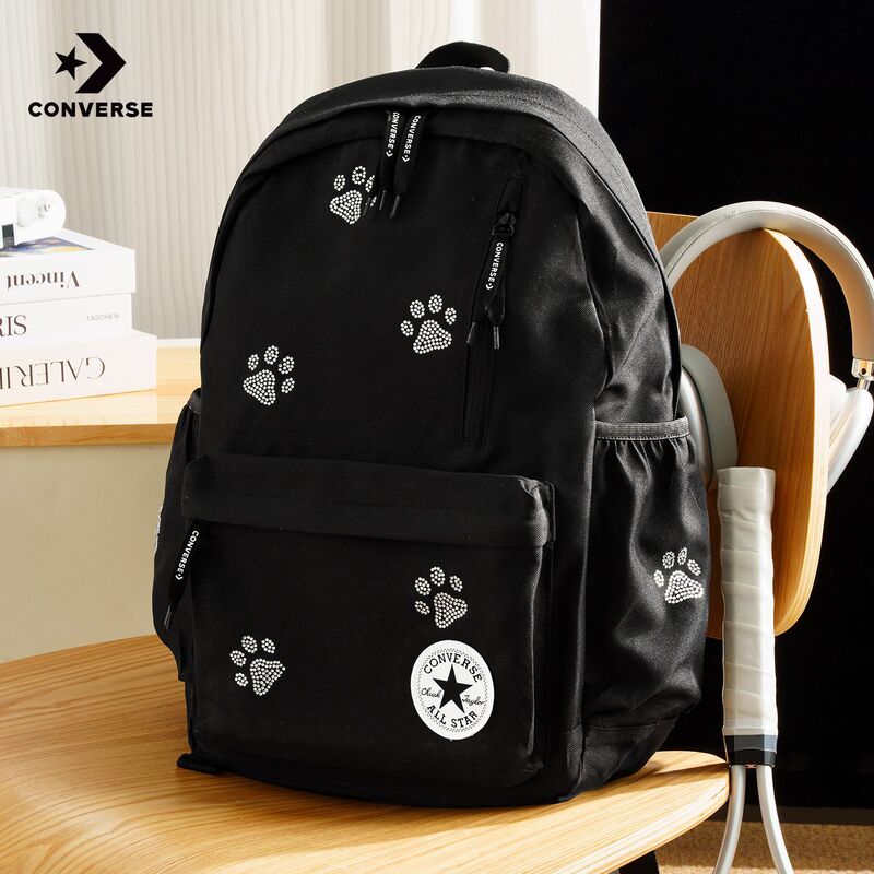 Converse Lightweight Backpack for College Students, Niche Commuter School Bag, 2026 New Model, Personalized Snowflake Design, Unisex Backpack