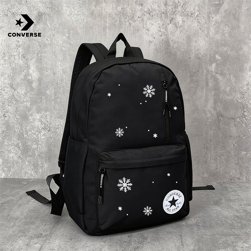 Converse Backpack Is Lightweight and Stylish for Men and Women, Large-Capacity Backpack for Commuting and Traveling, School Bag for Middle and High School Students