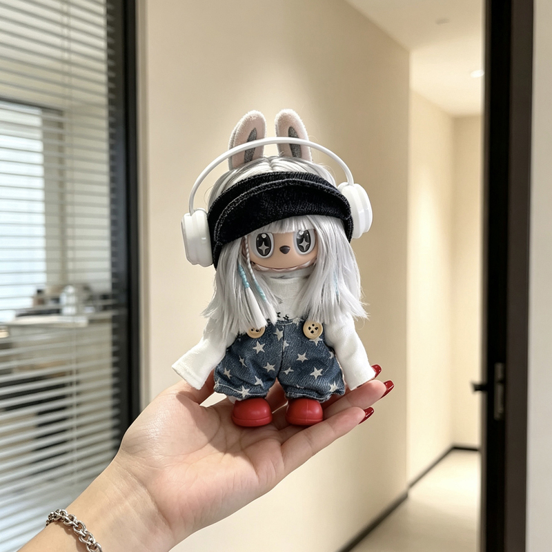 Labubu Doll Clothes Retro Barber Shop Series Labubu Vinyl Plush Pendant Clothes Change Hat Cute and Adorable Labubu Doll Clothes Retro Barber Shop Series Labubu Vinyl Plush Pendant Clothes Change Hat Cute and Adorable