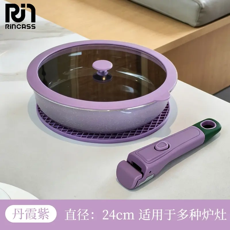 British Rincass 24cm Enamel Plate, Imported Enamel with Anti-Scalding Clip, Anti-Scalding Pad, and Pot Lid That Can Be Used as a Frying Pan British Rincass 24cm Enamel Plate, Imported Enamel with Anti-Scalding Clip, Anti-Scalding Pad, and Pot Lid That Can Be Used as a Frying Pan