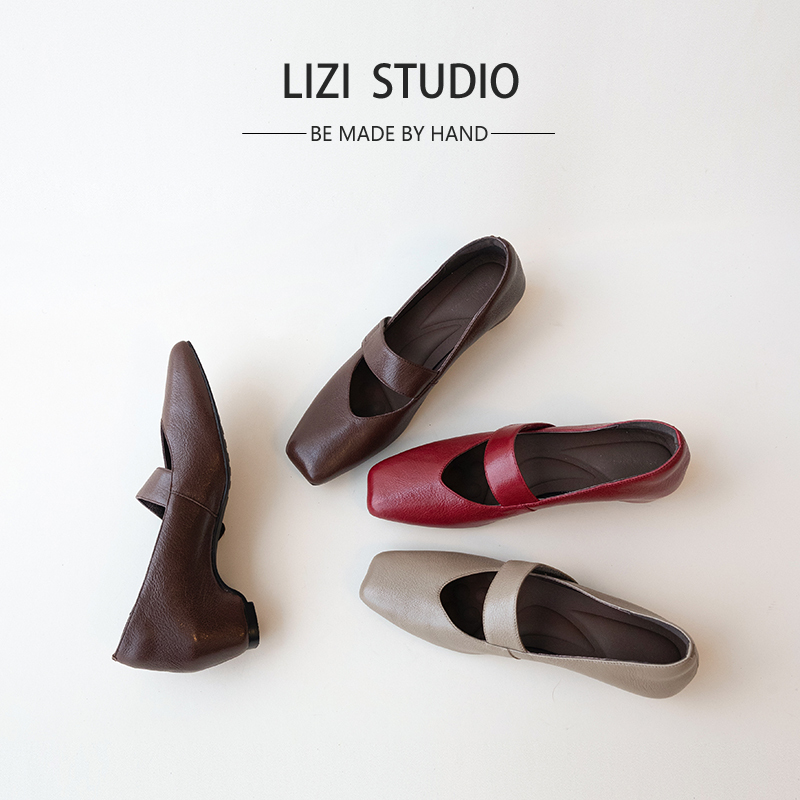 【Chestnut】5Cm Mary Jane Shoes with Square Toe, V-Shaped Opening, Medium Heel, Chunky Heel, Women's Retro Single Strap Shallow Mouth Shoes 【Chestnut】5Cm Mary Jane Shoes with Square Toe, V-Shaped Opening, Medium Heel, Chunky Heel, Women's Retro Single Strap Shallow Mouth Shoes