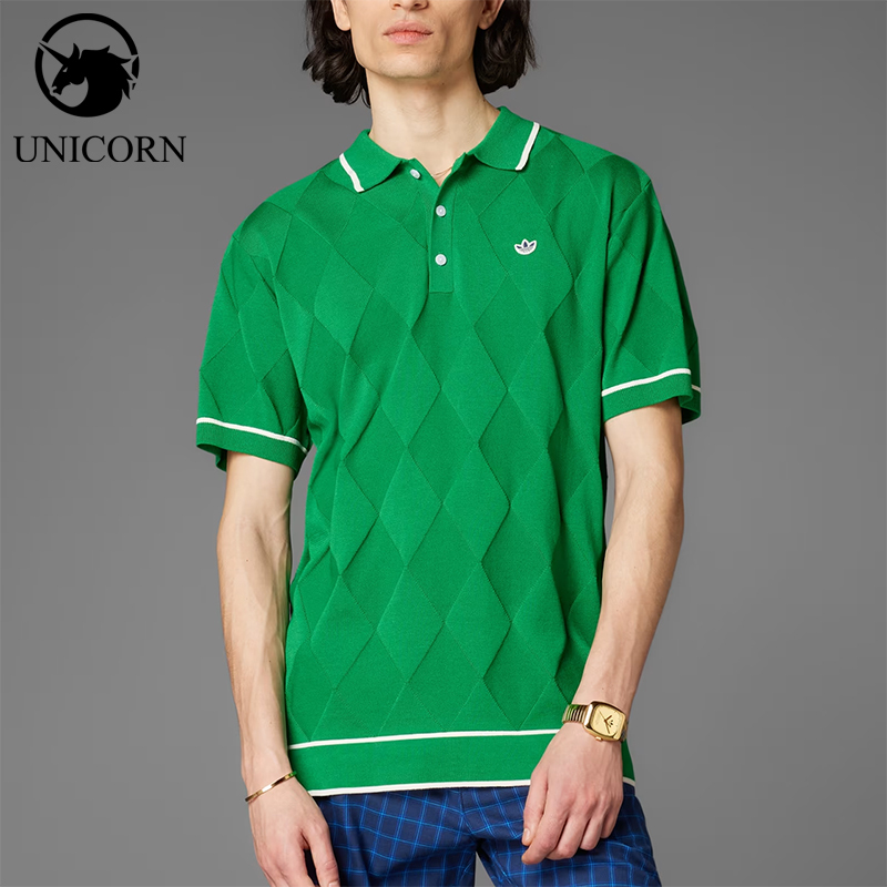 Adidas/Adidas Genuine Trefoil Polo Shirt for Men, Green Classic Casual Comfortable Short-Sleeve Jc6761 Adidas/Adidas Genuine Trefoil Polo Shirt for Men, Green Classic Casual Comfortable Short-Sleeve Jc6761