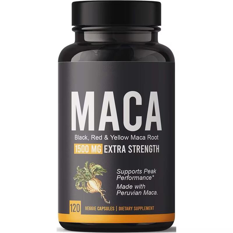 Cross-Border Amazon Bestsellers Maca Capsules Maca Root Extract Supplement 60
