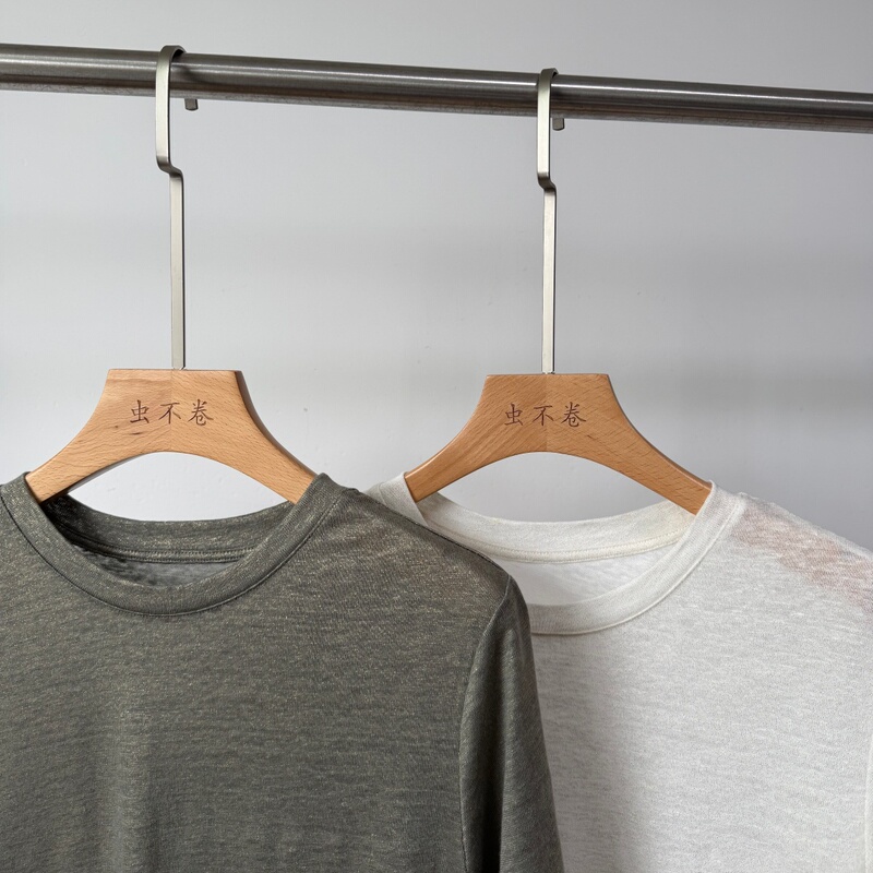 The Ultimate in Luxury! B~C Gold Silk Linen Short Sleeve Tee, Breathable and Effortlessly Chic