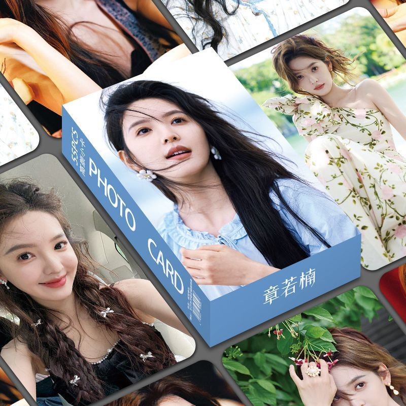 New Zhang Ruonan High-Quality Photo Cards, 55 Unique High-Definition Lomo Cards, Boxed Set of Stills and Polaroids