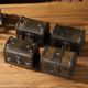 Retro gray wooden jewelry storage box with locks Chinese style nostalgic treasure box dustproof small storage box