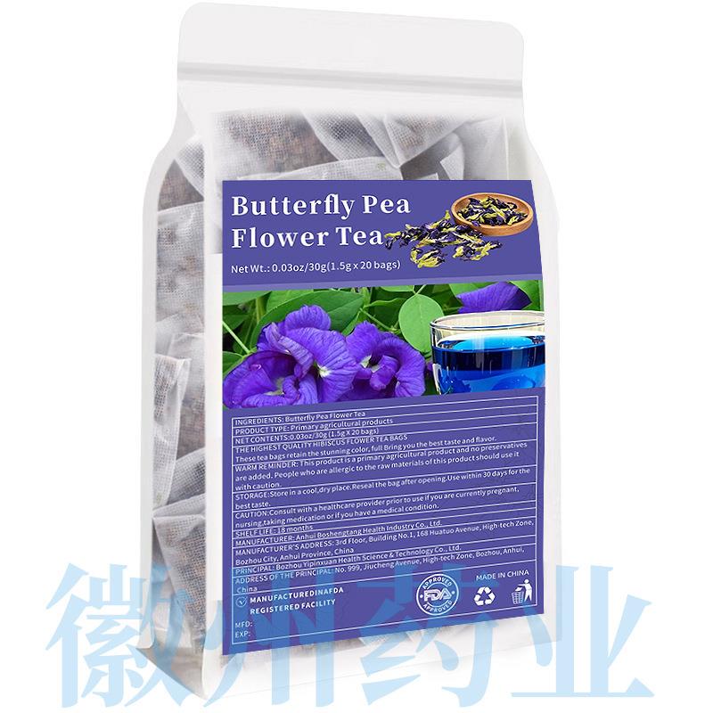 Butterfly Pea Flower Blue Butterfly Pea Flower Tea Bags 1.5g*20 Bags Blue Butterfly Flower Herbal Tea Butterfly Pea Flower Blue Butterfly Pea Flower Tea Bags 1.5g*20 Bags Blue Butterfly Flower Herbal Tea