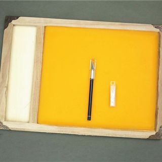 Basic paper-cutting tool wax plate set paper engraving tool oil-free wax plate professional handmade carving knife is too hard and cannot afford wax