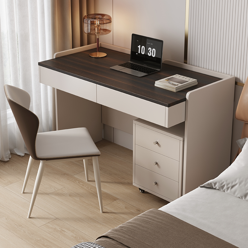 Italian Minimalist Solid Wood Desk, Light Luxury Modern Study Room Drawer Study Table, Computer Desk, Home Writing Desk, Office Desk Italian Minimalist Solid Wood Desk, Light Luxury Modern Study Room Drawer Study Table, Computer Desk, Home Writing Desk, Office Desk
