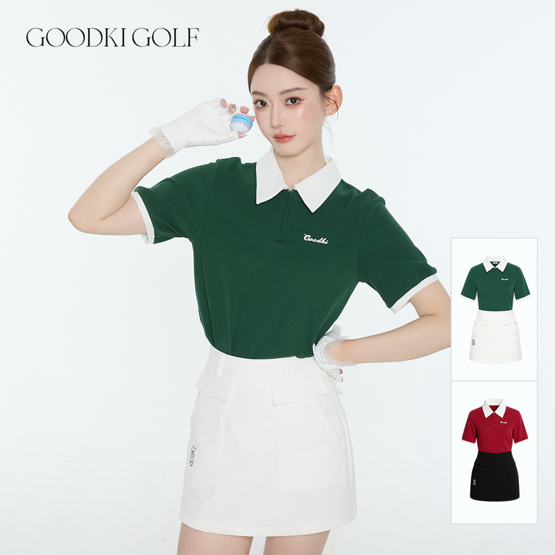 Goodki Retro Tee | Retro Contrasting Color Golf Polo Series
