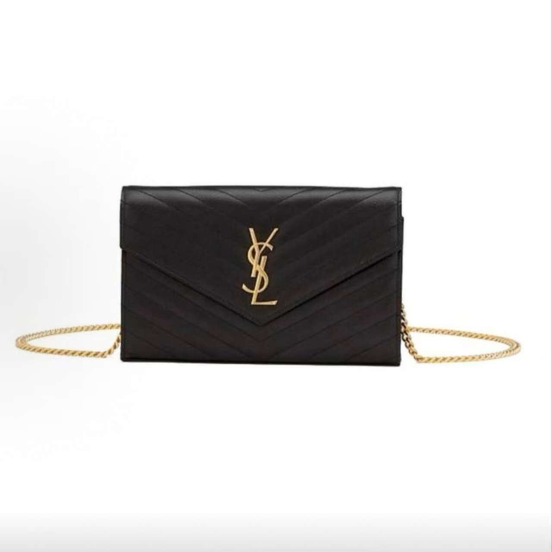 Ysl Saint Laurent Luxury Brand 99% New Classic Black Gold Caviar Chain Crossbody Bag for Women Ysl Saint Laurent Luxury Brand 99% New Classic Black Gold Caviar Chain Crossbody Bag for Women