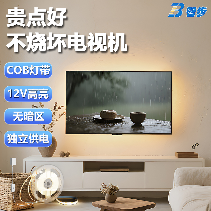 Smart Tv Background Wall Smart Light Strip with USB Interface Self-Adhesive Cob 12V Ambient Led Indoor Decoration