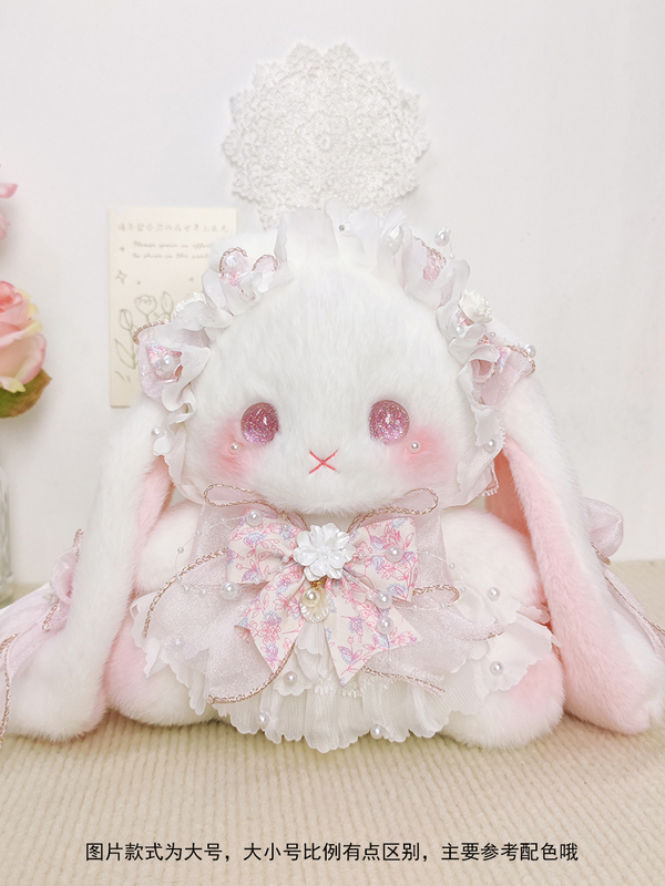 Bear Planet Large Bucket Rabbit Bag Lolita Handmade Rabbit Bag Drawstring Crossbody Can Be Worn as a Backpack Large Capacity Cute Bear Planet Large Bucket Rabbit Bag Lolita Handmade Rabbit Bag Drawstring Crossbody Can Be Worn as a Backpack Large Capacity Cute