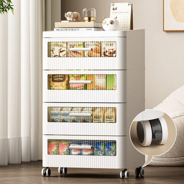 39/45/Japanese transparent cabinet drawer-type storage cabinet living room bedroom kitchen household storage