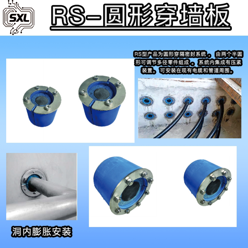 Roxtec Circular Wall-Through Seal Rs Cable Routing Board Cable Fixing Module Xingweilian In-Stock Rs25 Wall-Through Board