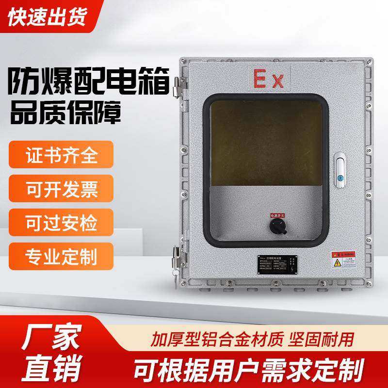 Explosion-Proof Distribution Box Junction Box 7inch Display Screen Explosion-Proof Temperature Control Instrument Box Visual Small Door Touch Screen Control Box