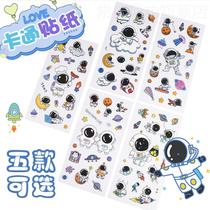 Cartoon astronaut stickers Space astronaut cute waterproof stickers Thermos cup notebook handbook stickers