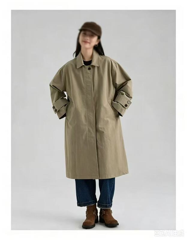 High-End!! Imported Fabric from Balington, High-End Silhouette Trench Coat High-End!! Imported Fabric from Balington, High-End Silhouette Trench Coat