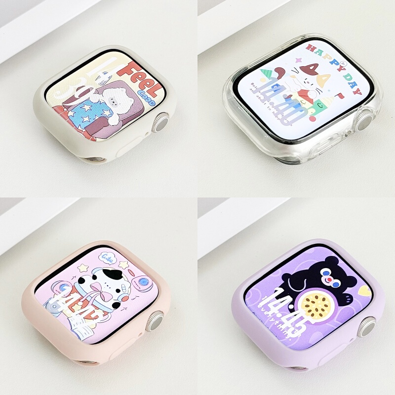 Suitable for Iwatchs12 Watch Case, Apple Iwatchs11 Watch, Applewatch10 Protective Case, Se3 Case, 7 Case, Watches8 Protective Case, Silicone Frame, Applewatchs10S9 Watch Case