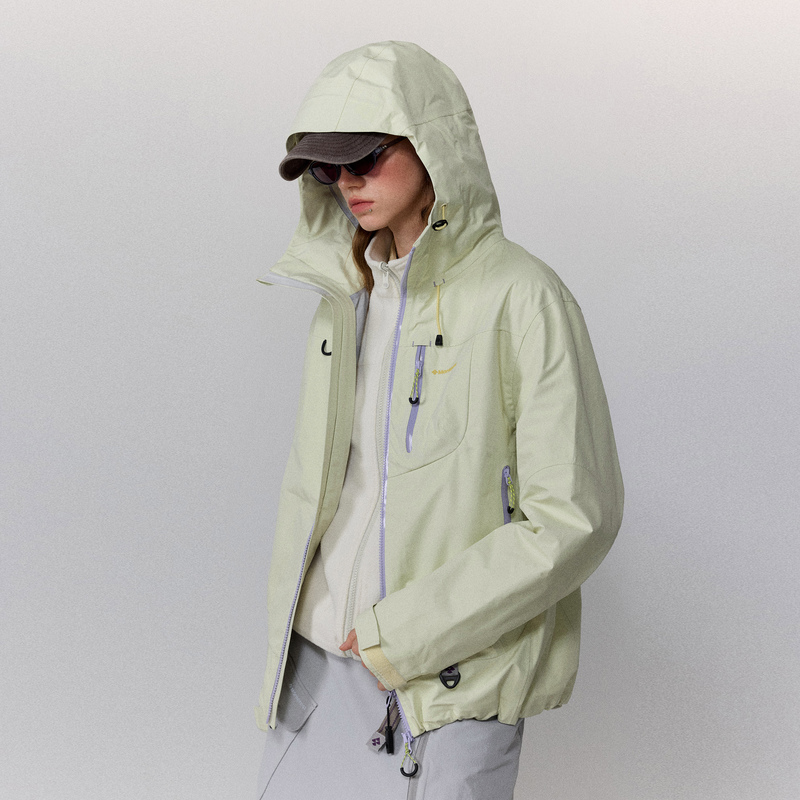 Monterest Instant Mountain Wild "Empty Mountain Rain" Outdoor 3-in-1 Fleece Jacket Waterproof Jacket Coat