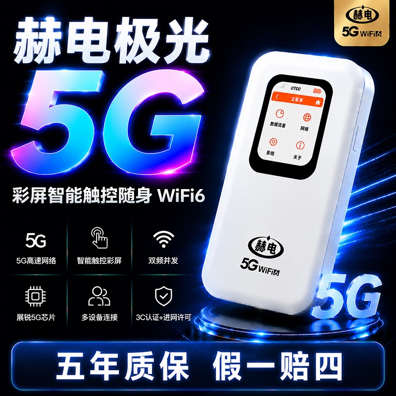 Heidian Aurora 5g Portable Wifi New Wifi6 Heidian Official Flagship Store Dual-Band True 5g