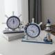 Mediterranean clock creative clock table display tabletop living room bedroom silent home desktop clock