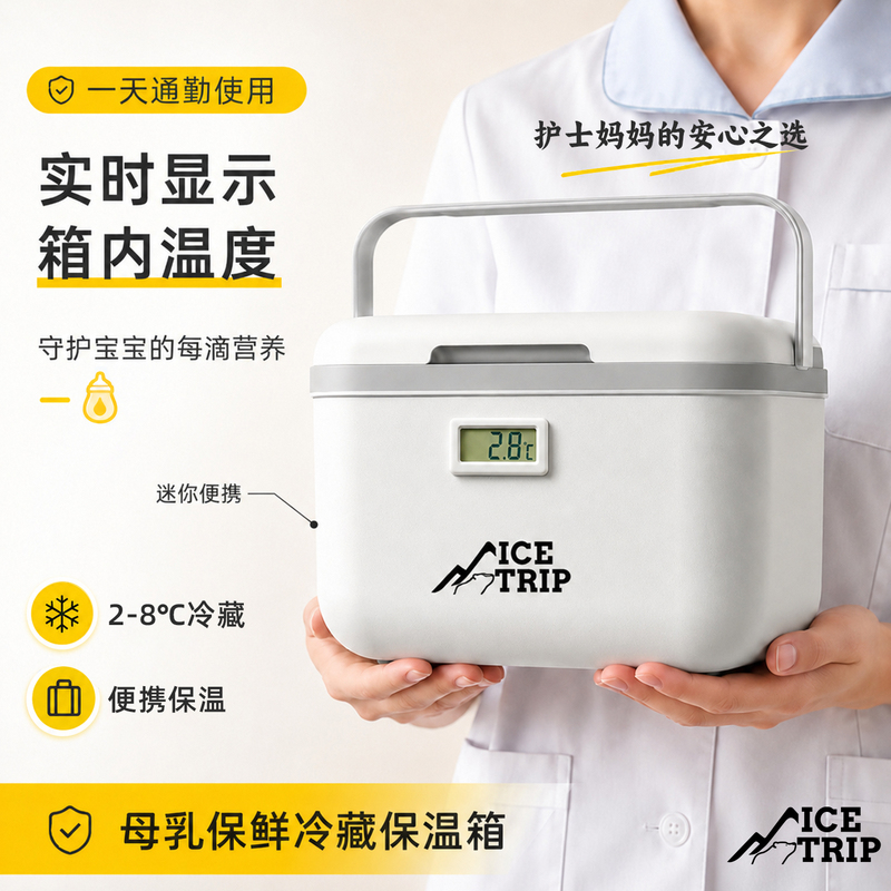 Medicine Medical Cooler Box Refrigerated Box Insulin Breast Milk Preservation Portable Mini Work Milk Storage Backpack 3.8L Medicine Medical Cooler Box Refrigerated Box Insulin Breast Milk Preservation Portable Mini Work Milk Storage Backpack 3.8L