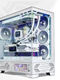 Valkyrie VK03 chassis white sea view room 360 water-cooled 6.2-inch touch screen desktop computer ATX