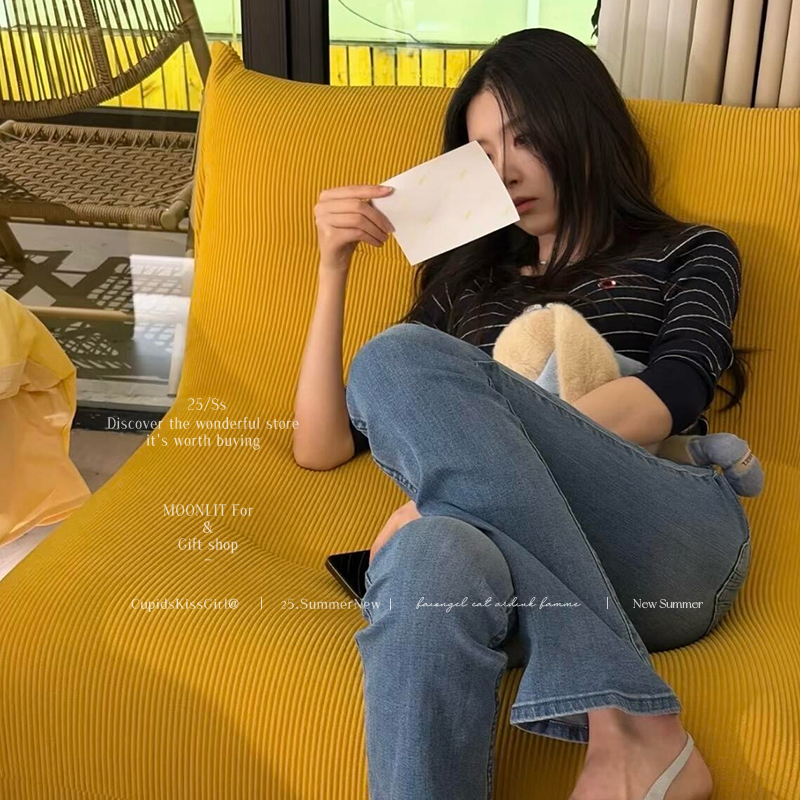 Liu Liu Style Knitted Cardigan for Women, High-End Elegant Sweater with Stripes and Contrasting Colors, Can Be Worn as an Inner or Outer Layer
