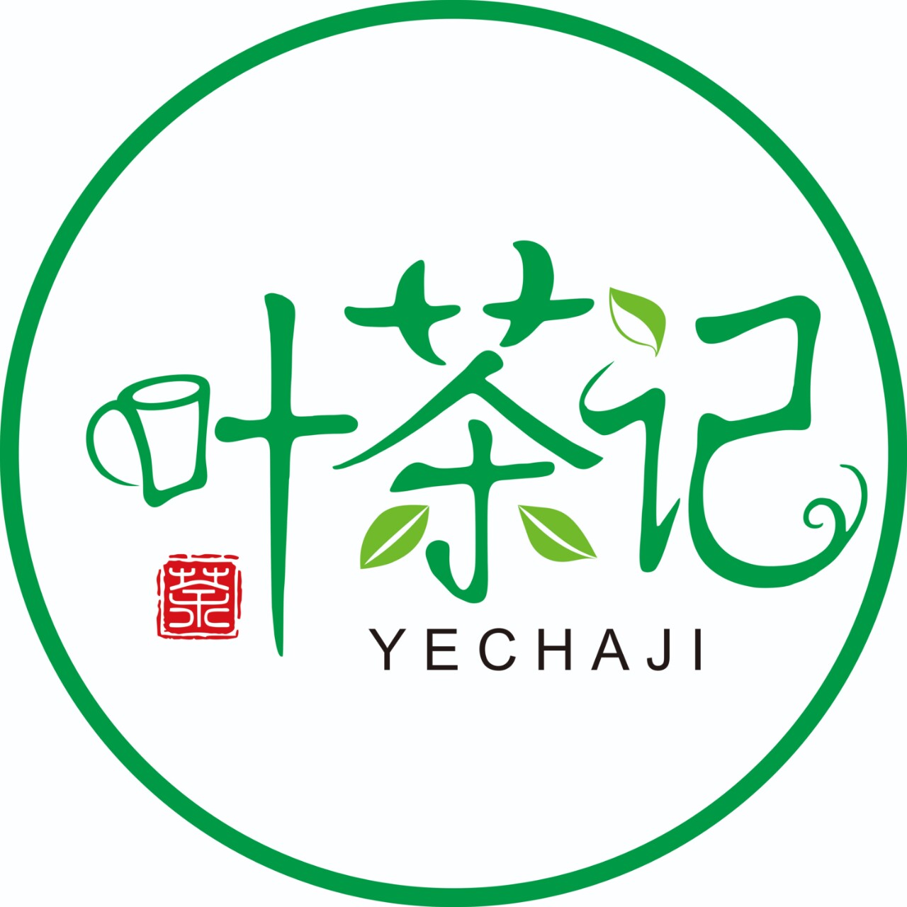 叶茶记的LOGO