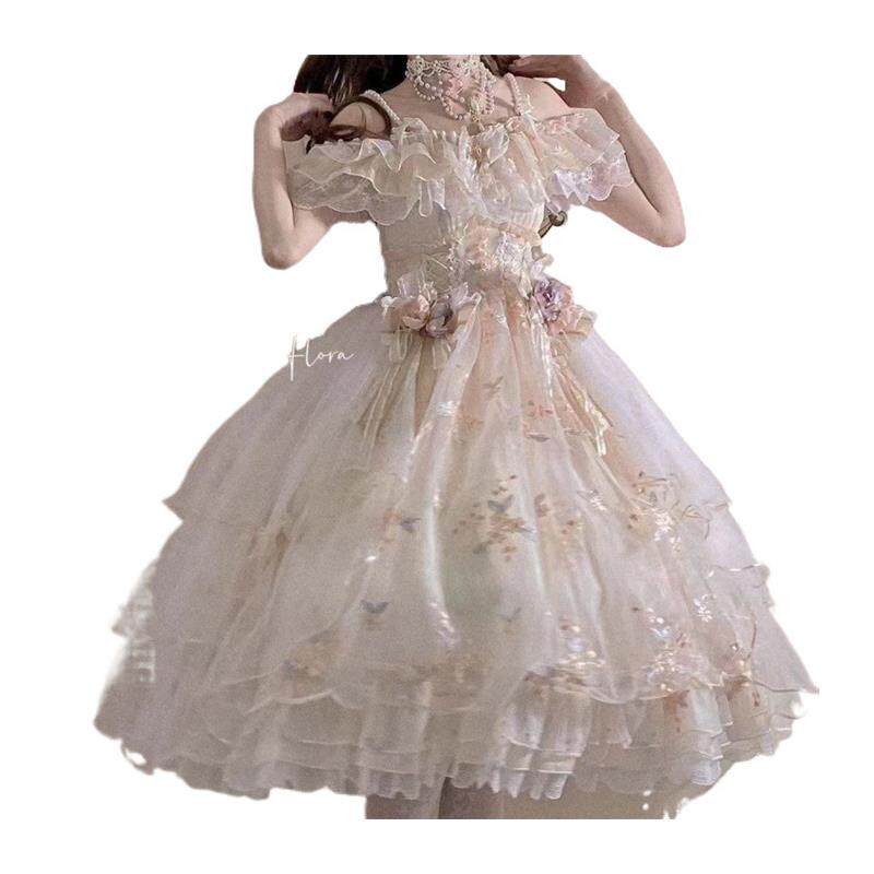 小芙蝶花神芙洛拉Lolita连衣裙,细节控的浪漫之选_lolita洛丽塔连衣裙_淘宝游戏网