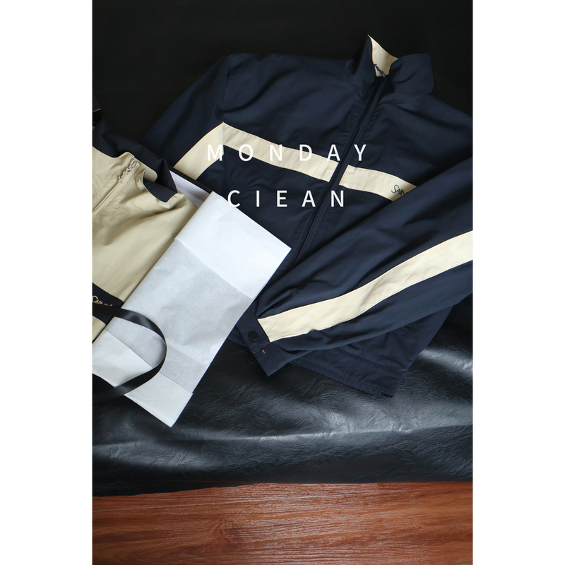 Ysuian Saythatag26 Stand Collar Color-Block Embroidered Letter Cotton Canvas Zipper Long-Sleeve Jacket for Women Ysuian Saythatag26 Stand Collar Color-Block Embroidered Letter Cotton Canvas Zipper Long-Sleeve Jacket for Women